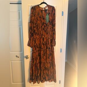 Farm Rio Giraffe Print Maxi Dress
